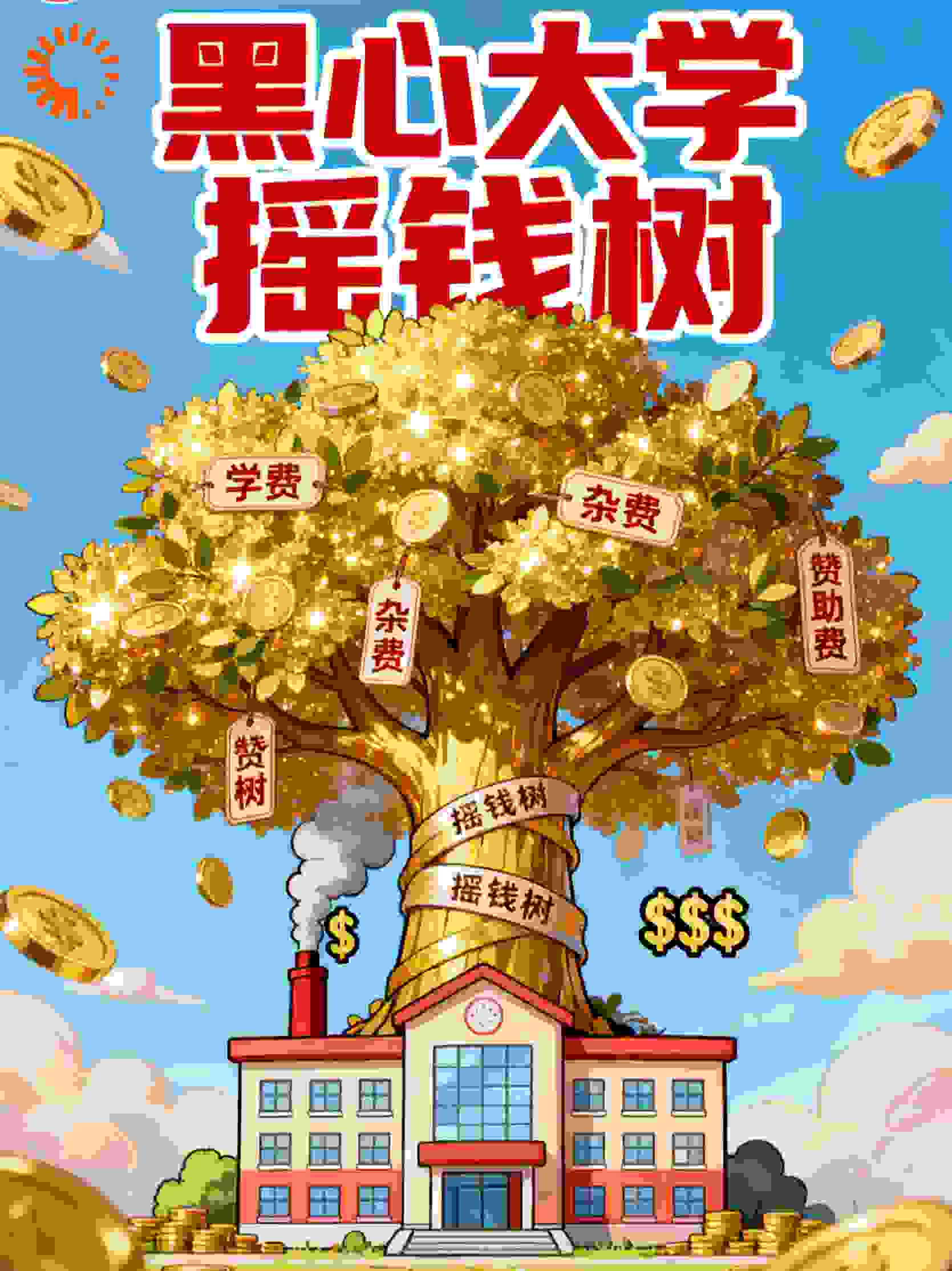黑心大学摇钱树